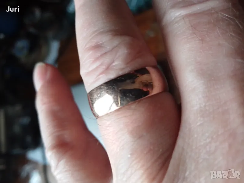 Златна халка 5 гр. 9 Кар. 21 мм., снимка 1