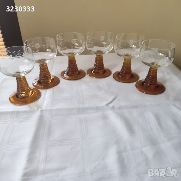  Кристални чаши за ракия/вино, снимка 1