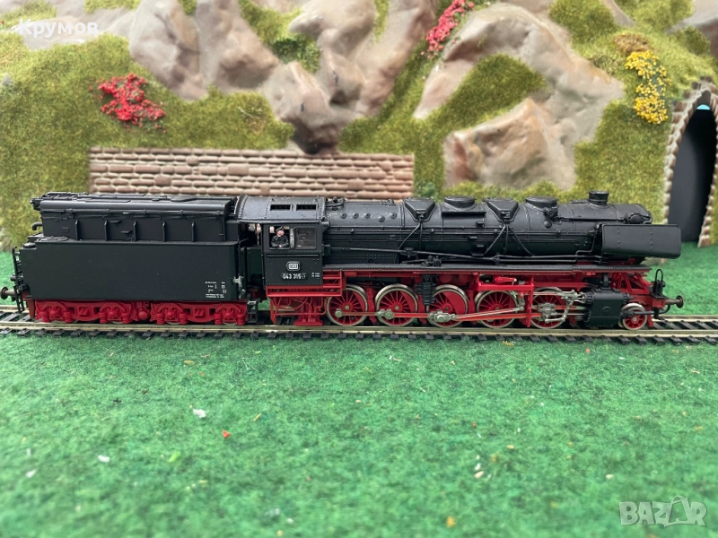 Локомотив парен Роко BR43/44 HO 1:87 влак ЖП модел отличен, снимка 1