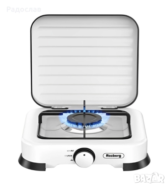 Газов единичен котлон с капак Rosberg, 30mbar\2.2kWh, снимка 1