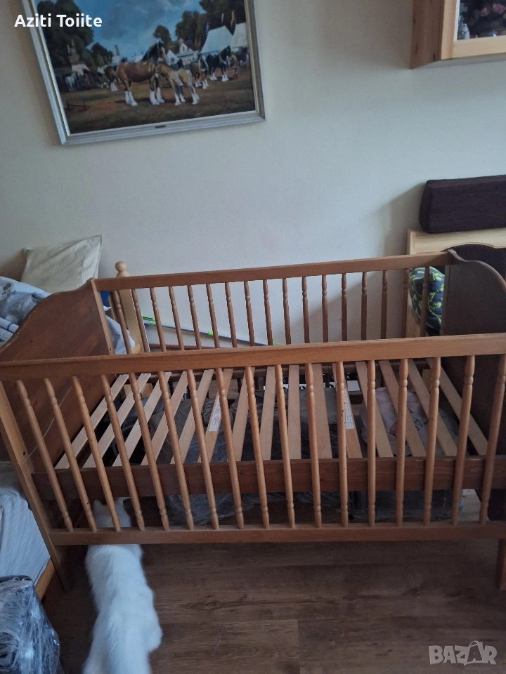 детско легло масив, снимка 1