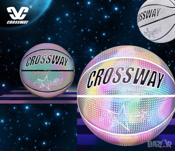 🏀 Холографна баскетболна топка  , снимка 1