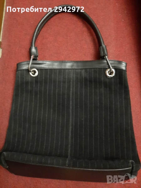 Дамска чанта от еко кожа и велур, снимка 1