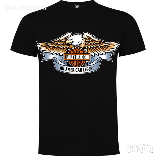 Нова мъжка тениска Харли Дейвидсън с Орел (Harley Davidson), снимка 1
