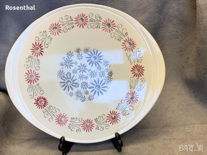 Винтидж плато/поднос за погачи, козунаци или торти, снимка 1