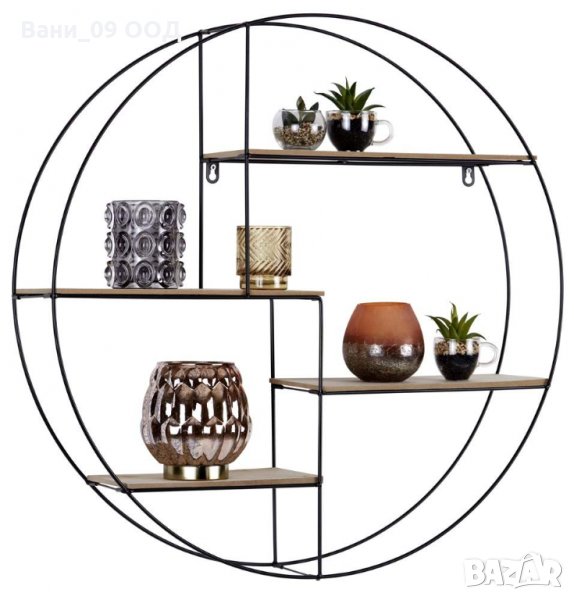 Голяма кръгла стенна етажерка, снимка 1