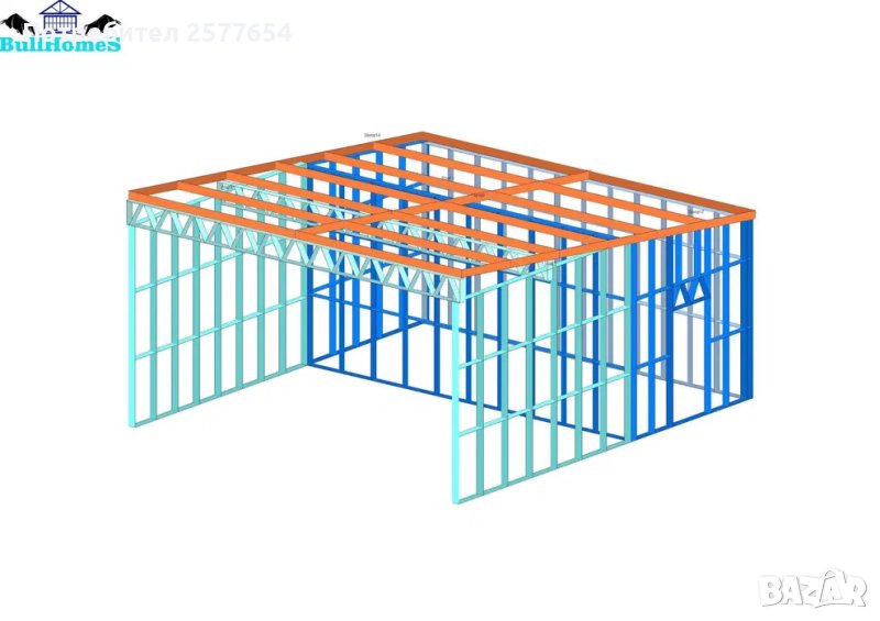 Конструкция за Автомивка - 50м²-7м x 7.50м, снимка 1