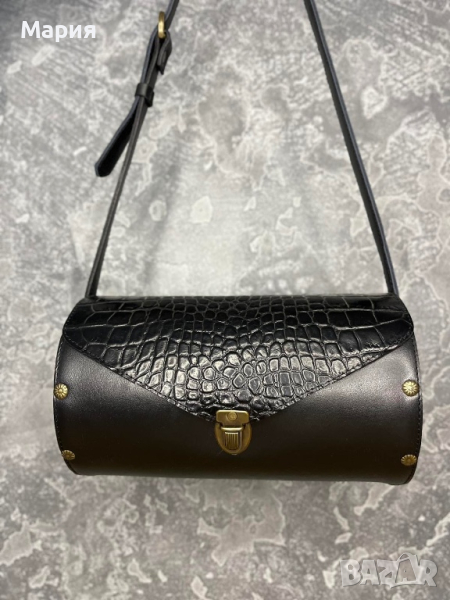 Чанта от ЕСТЕСТВЕНА КОЖА и естесвен хастар, снимка 1