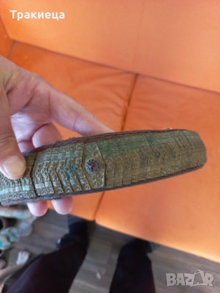 Възрожденски тракийски сребърен колан с позлата, снимка 1