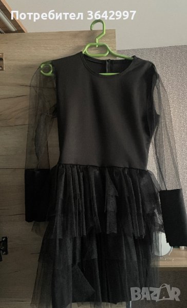 Черна дамска рокля , снимка 1