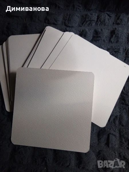 40 бр акварелна хартия 10х10 см, снимка 1