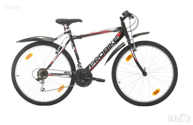 Велосипед Probike PROBIKE 26", BLACK GLOSS Планински велосипеди HARDTAIL Steel

, снимка 1