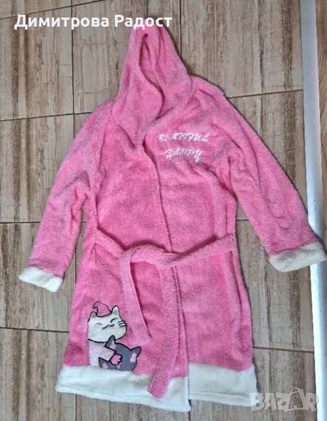Дамски пухен халат! Състояние ново! , снимка 1