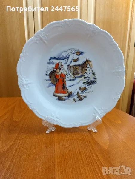 Порцеланова чиния"Коледа"., снимка 1