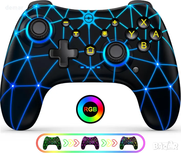 Контролер HASACOOL Switch Pro, безжичен контролер за Nintendo Switch/Lite/OLED, с Turbo & Vibration, снимка 1