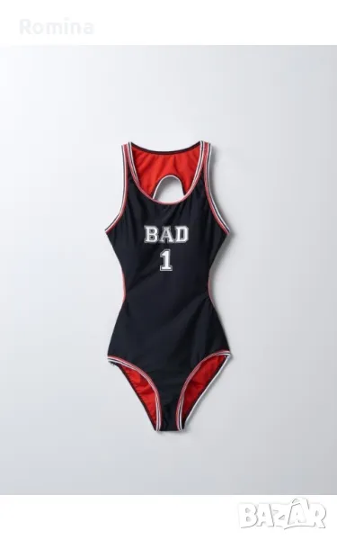 Цял бански костюм за дамите в черен цвят, снимка 1