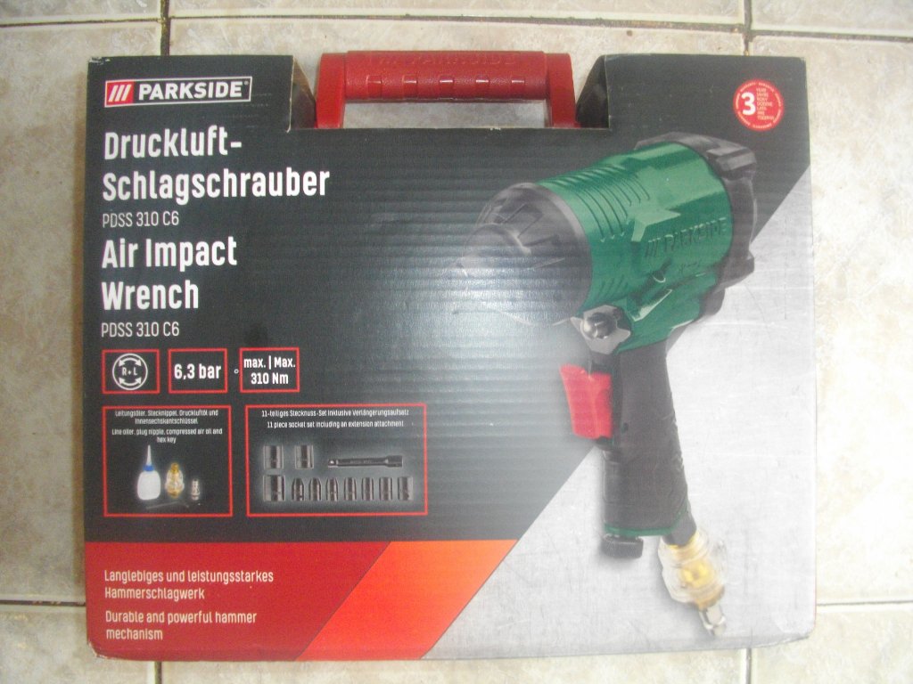 Нов Немски Пневматичен Гайковерт-310Nm-Impact Wrench-Parkside-Пълен  Комплект в Други инструменти в гр. Шумен - ID41318473 —