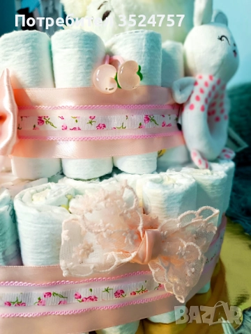 Ръчно изработени Торти от памперси, снимка 4 - Други - 52174256