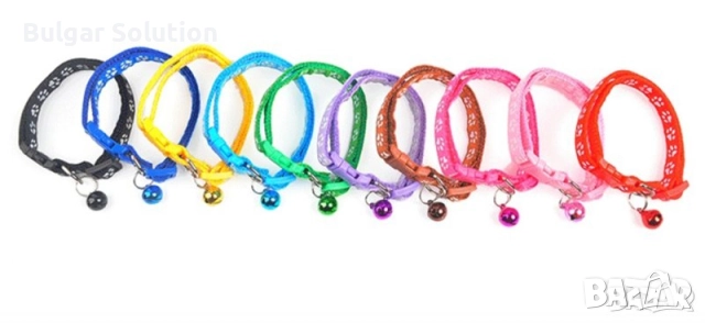 🐈😻🐈‍⬛🐕 Каишка за Домашен любимец със звънче и лапички - за котка или малко куче 🐶, снимка 15 - За котки - 52597095