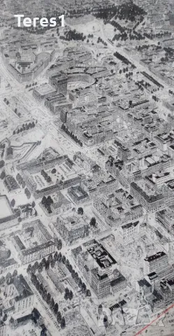 Литография или плакат Осло Норвегия Център - 1982година, снимка 8 - Други ценни предмети - 48653086