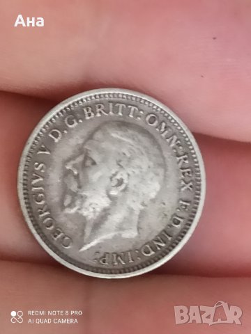 3 пени 1931 г сребро Великобритания 