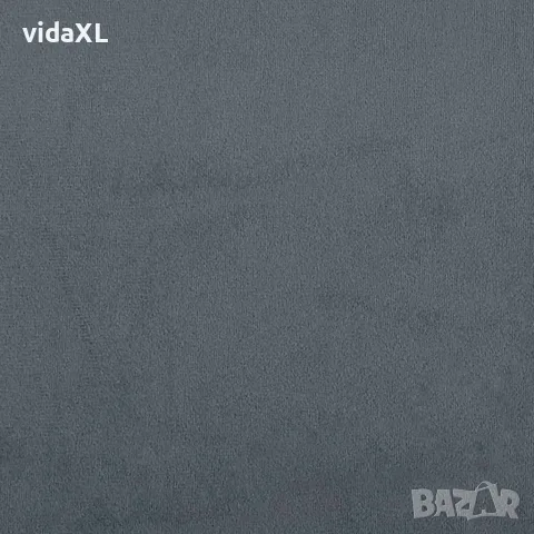vidaXL Мека табла за легло Hanko, тъмносива, 160 см, кадифе, снимка 9 - Спални и легла - 56147396