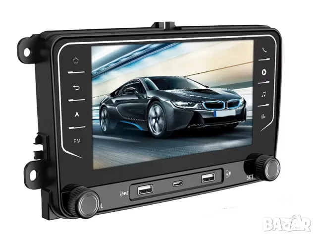 7” 2-DIN мултимедия за Volkswagen-SEAT-Skoda. Android 14, RDS, 64GB ROM, RAM 4GB DDR3 