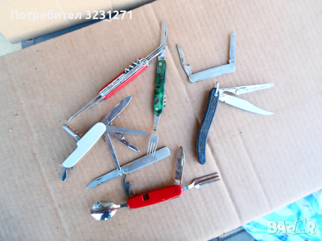 Лот 7броя Винтидж Сгъваеми Джобни Ножове, снимка 5 - Антикварни и старинни предмети - 36183231