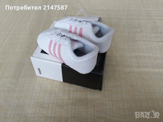 Детски буйки Adidas VL Court , снимка 4 - Бебешки обувки - 40279164