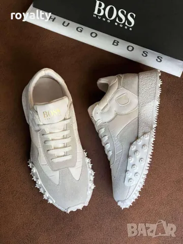 Hugo Boss бели дамски маратонки , снимка 2 - Маратонки - 49178566