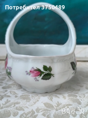 Порцеланова кошничка KPM, снимка 3 - Колекции - 53488436