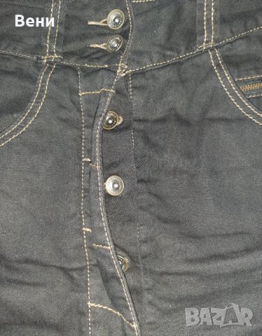 Черна дънкова пола-ОТЛИЧНО СЪСТОЯНИЕ, снимка 4 - Поли - 41668295