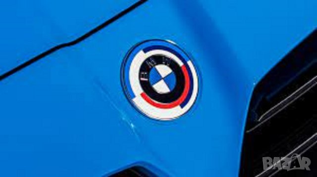 емблема за BMW 74mm 82mm 50th Anniversary предна или задна емблема, снимка 2 - Аксесоари и консумативи - 42356047