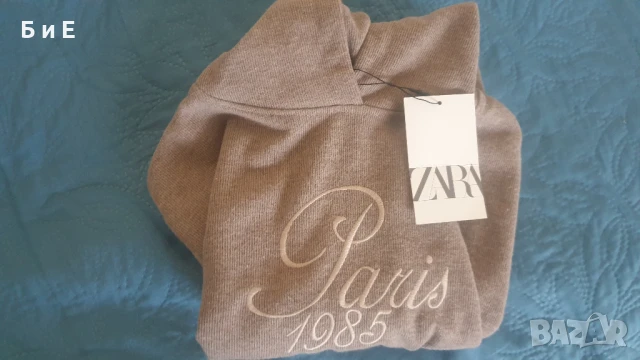 Страхотна блуза ZARA с качулка за момичета 13-14 г. Нова с етикет. 