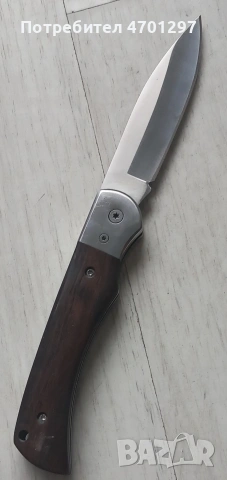 Сгъваем нож с дървена дръжка , снимка 5 - Ножове - 53130180