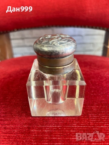 Антична кристална мастилница  в стил Artdeco, снимка 8 - Антикварни и старинни предмети - 53618551