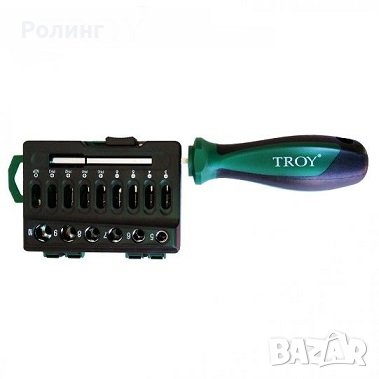 Комплект Ръкохватка с битове и вложки 16 бр. / Troy 22316 /, снимка 5 - Други инструменти - 42506376