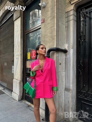 Дамско Розово Палто , снимка 2 - Палта, манта - 52221533