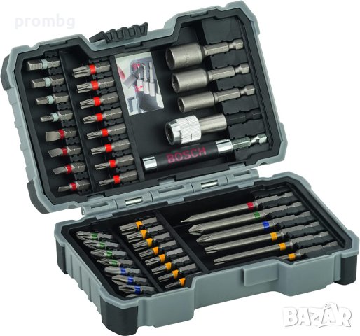 Bosch накрайници, битове, вложки и държачи 43 части, Германия, снимка 12 - Други инструменти - 32875634