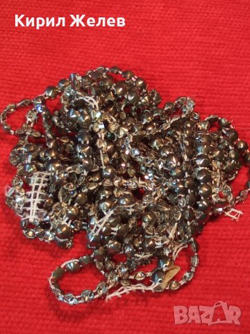 СТАР БИЖУТЕРИЕН СРЕБРИСТ НАНИЗ МАТЕРИАЛ за ХЕНД-МЕЙД РЕТРО УКРАШЕНИЕ за РЕСТАВРАЦИЯ 8589