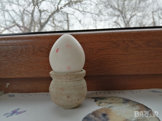Колекционерско яйце от полускъпоцен камък, снимка 6 - Колекции - 36100011