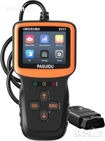 ASUIDU OBD2 автомобилен диагностичен тестер, четене/изтриване на кодове за грешки, универсален