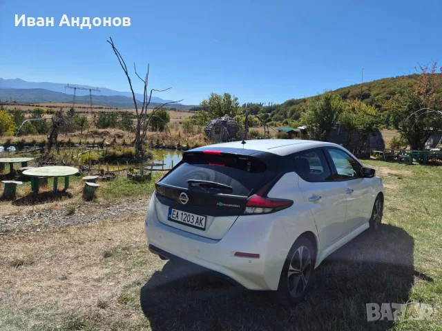 Nissan Leaf Термопомпа, 360* камери, всички защити, 100% бат.като новa, снимка 5 - Автомобили и джипове - 56345981