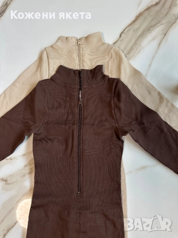 Налични оформящи рипс гащеризони с цип, снимка 3 - Гащеризони - 52308651