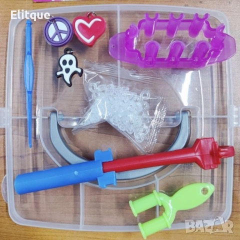 Пластмасов куфар с ластички, 4500 бр в комплекта, снимка 7 - Шноли, диадеми, ленти - 52906155