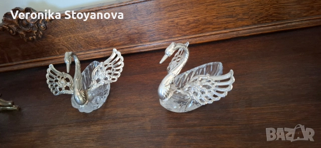 Две кристални бонбониери, снимка 6 - Други стоки за дома - 53426647