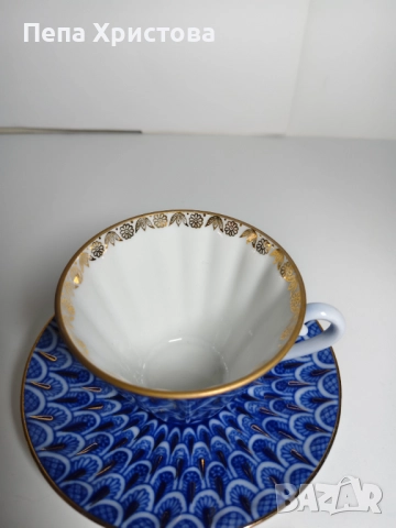 Чаша за чай от ЛФЗ Ломоносов, снимка 2 - Чаши - 52655284