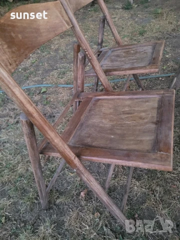 сгъваеми дървени градински столове- различни модели, за тераса и градина, снимка 12 - Градински мебели, декорация  - 51136575