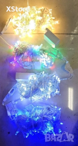 Коледни LED лампички, 100бр лампички/10 метра гирлянд., снимка 12 - Декорация за дома - 52441914