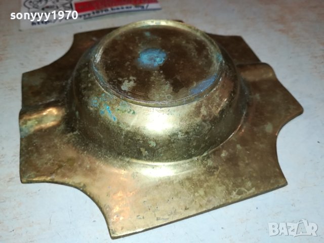 ПЕПЕЛНИК МЕД МЕСИНГ ОТ ГЕРМАНИЯ 2407231547, снимка 2 - Антикварни и старинни предмети - 41644257